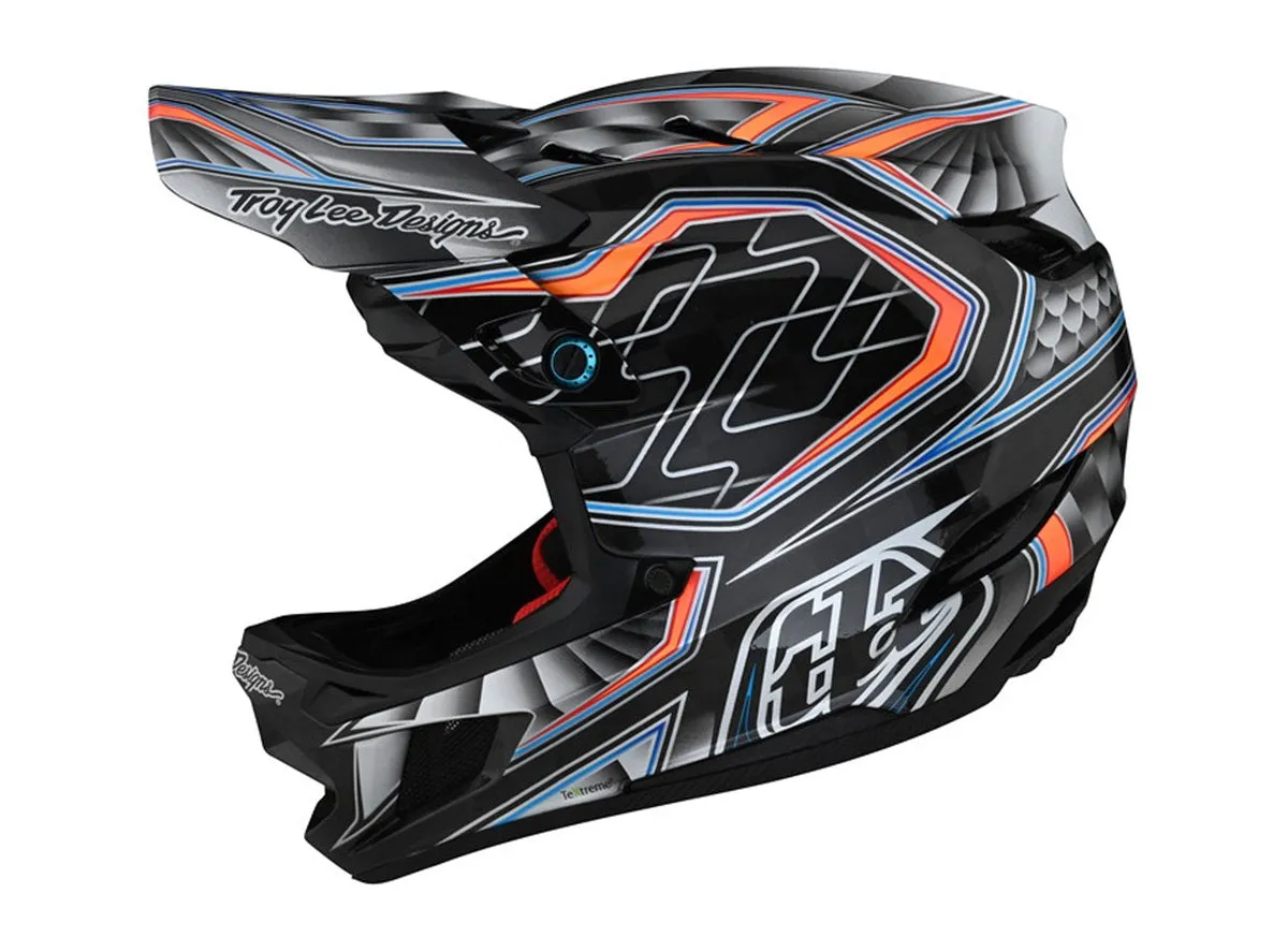 Troy Lee Designs D4 Carbon Full Face Helmet - Low Rider - Gray - 2021