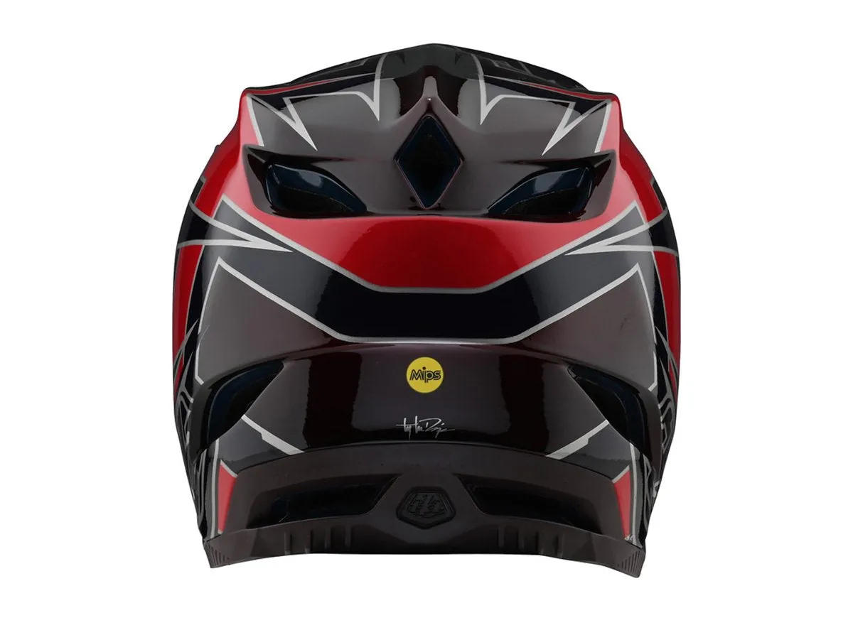 Troy Lee Designs D4 Composite MIPS Full Face Helmet - Graph - Red - 2021