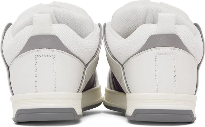 Valentino Garavani White & Purple Open Skate Sneakers