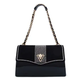 Valentino Orlandi Bag Black Sued & Black Patent Leather