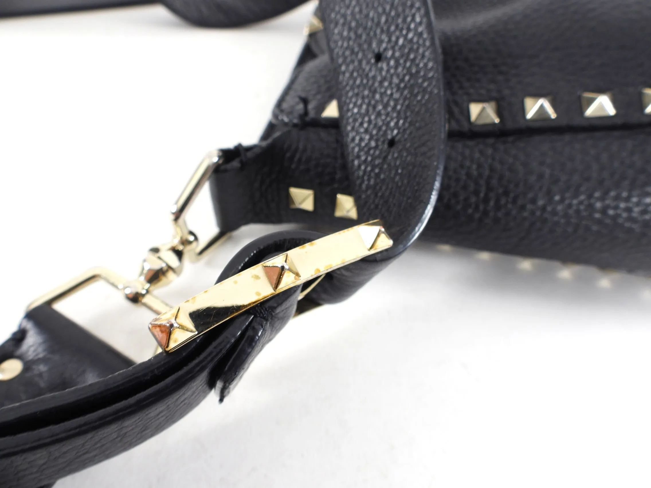 Valentino Rockstud Grained Leather Crossbody Bag