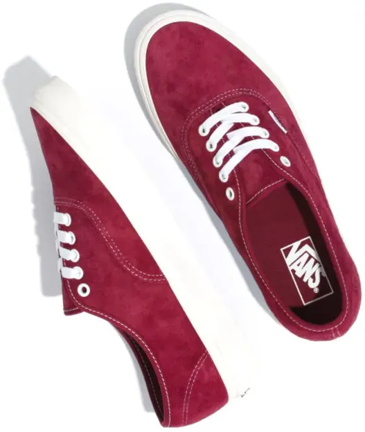 Vans Authentic (Pig Suede) Pomegranate