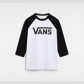 Vans KIDS CLASSIC RAGLAN T-SHIRT (8-14 YEARS) (BLACK) BOYS BLACK