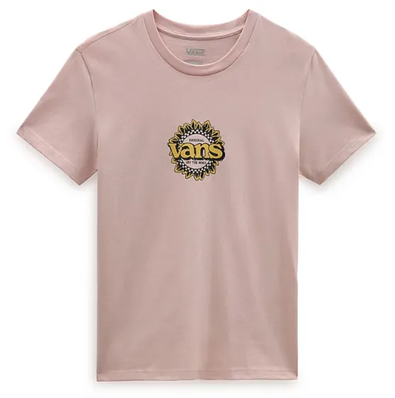 Vans Sanctuary Boyfriend Womens Short Sleeve T-Shirt - Rose Smoke