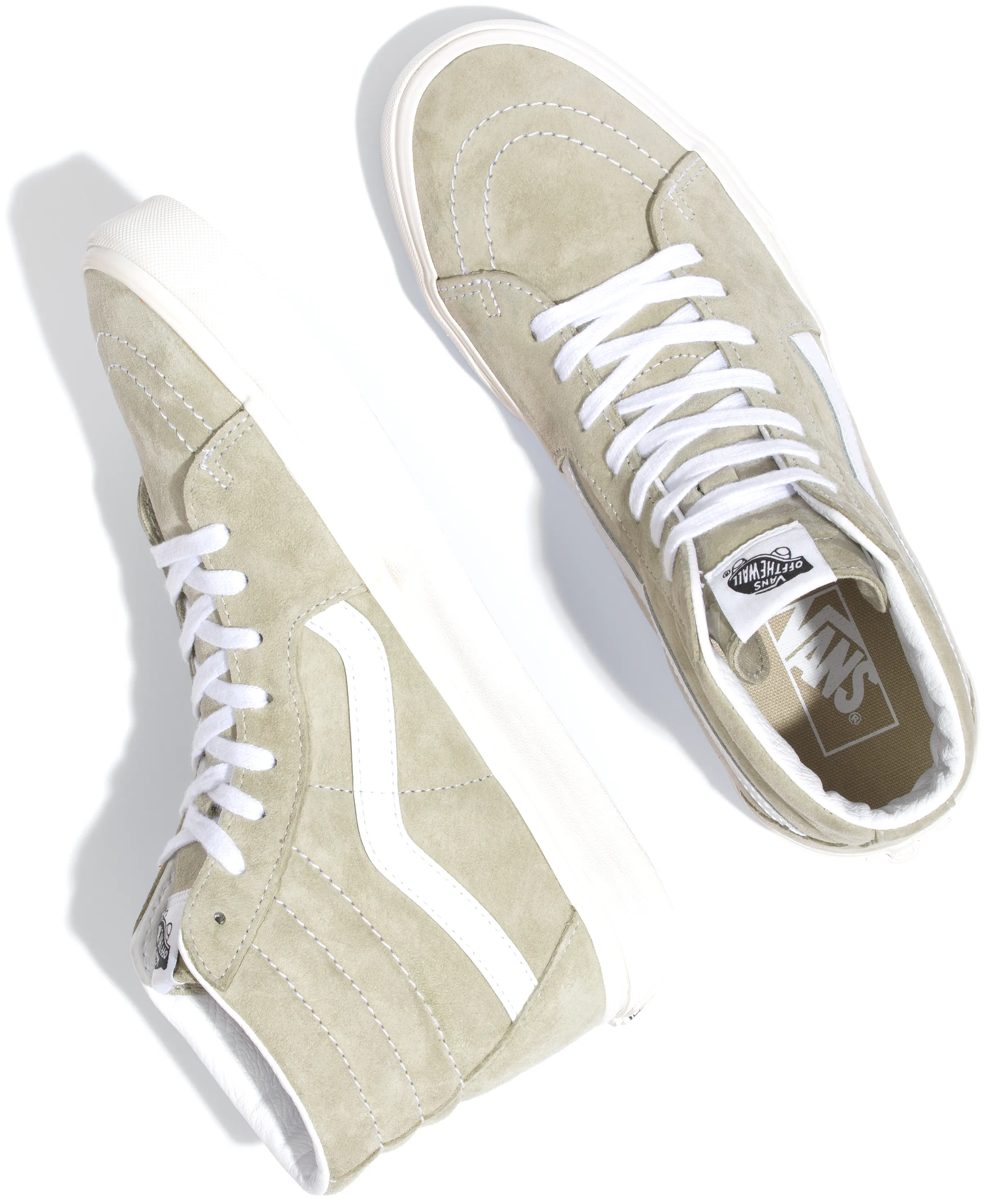 Vans Sk8-Hi Pig Suede Moss Gray/Snow White