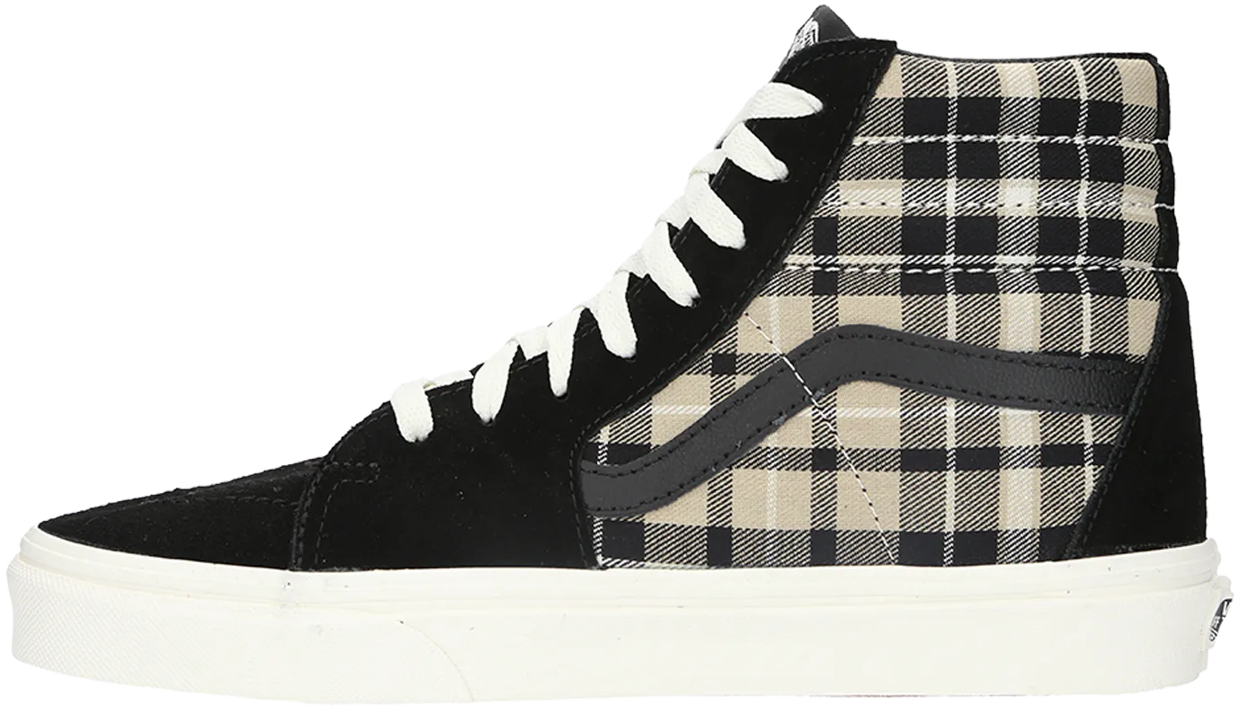 Vans Sk8-Hi (Plaid Mix) Black/Twill