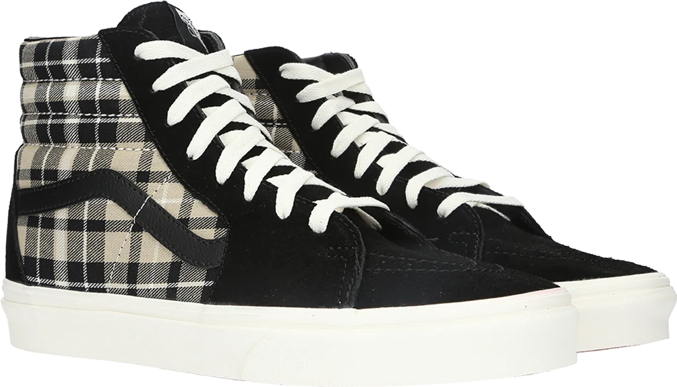 Vans Sk8-Hi (Plaid Mix) Black/Twill