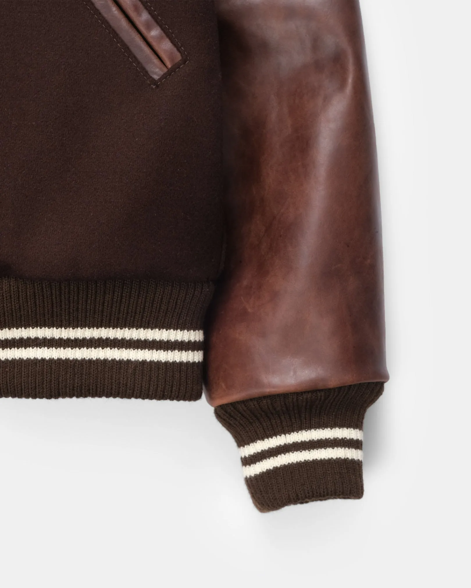 Varsity Jacket - Brown / Antique Brandy