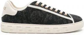 Versace Barocco Greca jacquard sneakers Black