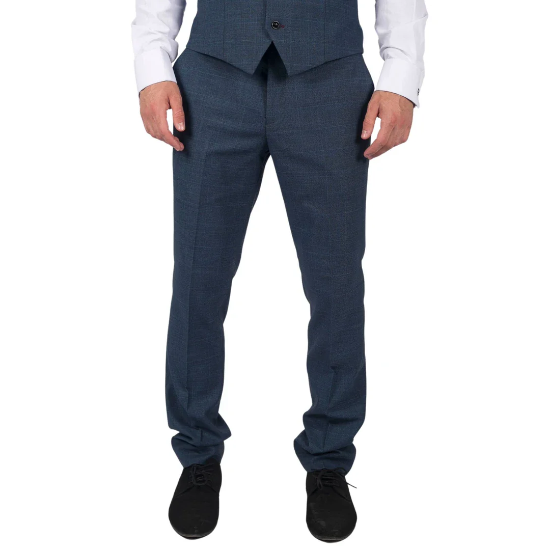 Viceroy - Men's Blue Check Trousers