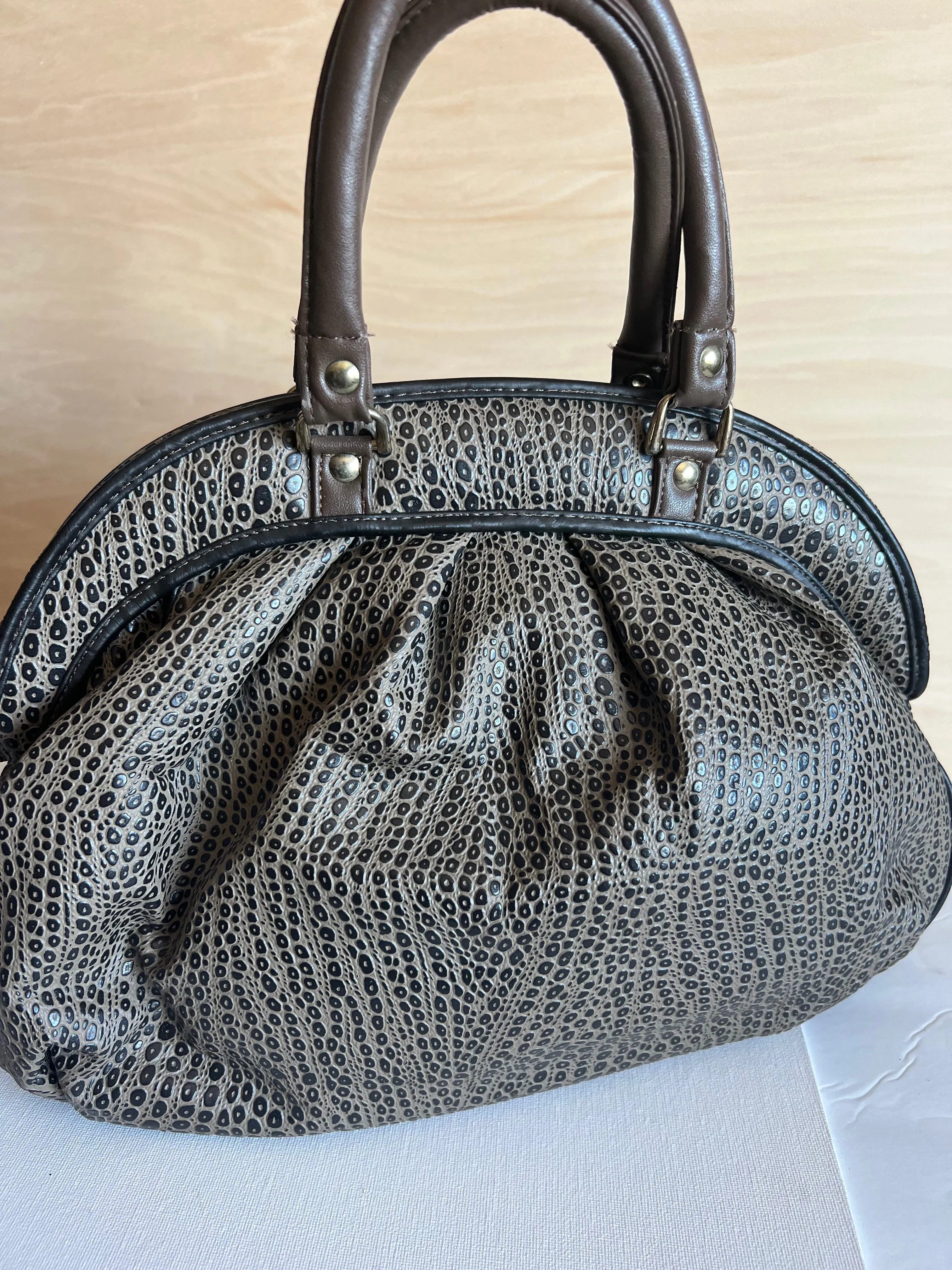 Vintage Wide Mouth Nas Handbag