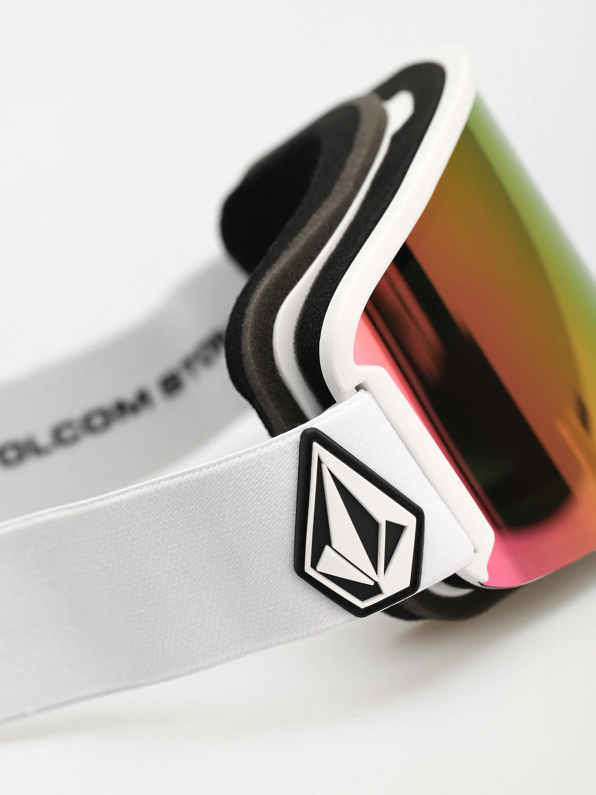 Volcom Garden Goggles (matte white/pink chrome+bl yellow)