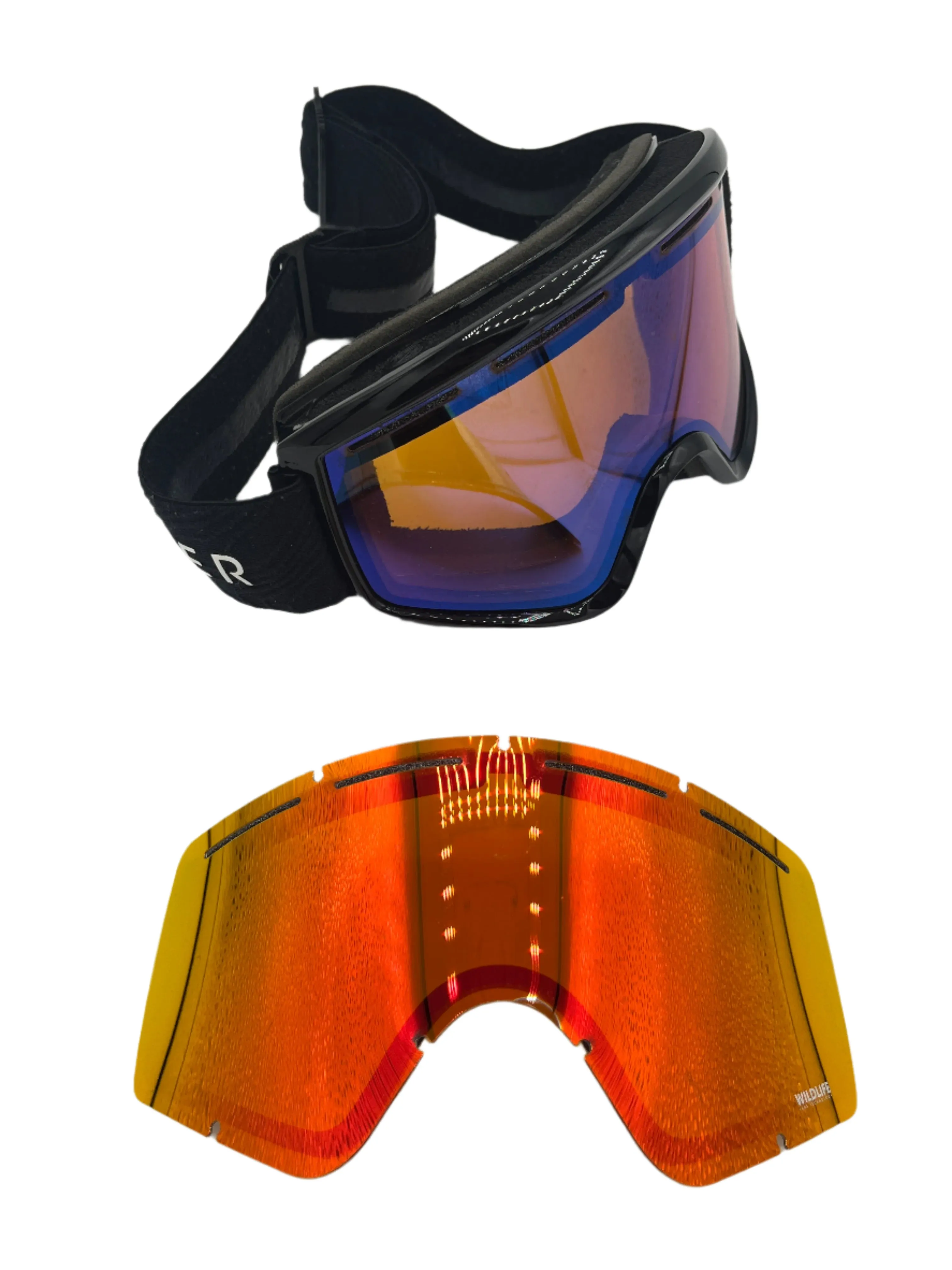 Von Zipper Matte Cleaver Goggles with Extra Lens