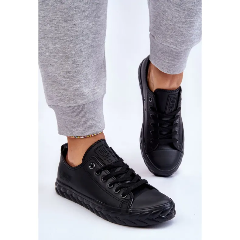 Women's Leather Sneakers Big Star LL274402 Black