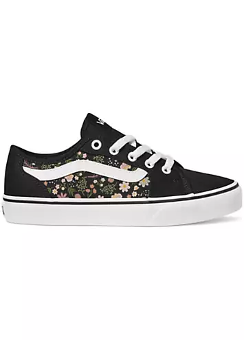 Women’s Black Floral Filmore Decon Trainers by Vans | Look Again