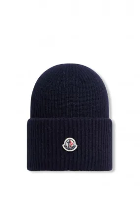 Womens Archive Logo Wool Hat Navy