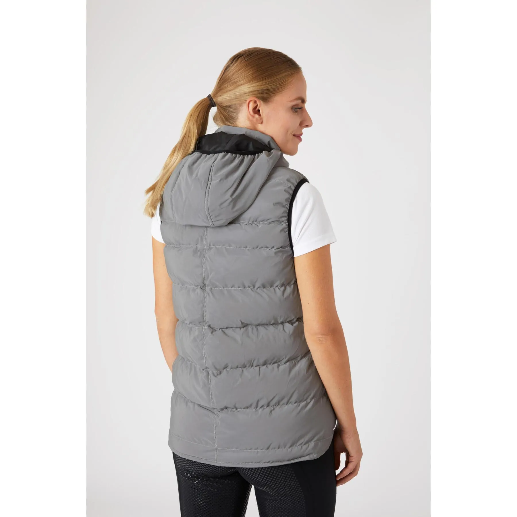 Women's reflective padded sleeveless riding vest Horze