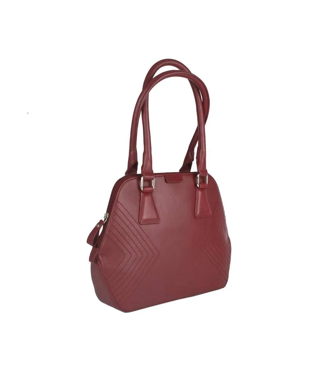 Womens/ladies twin handle bag one size cranberry Eastern Counties Leather