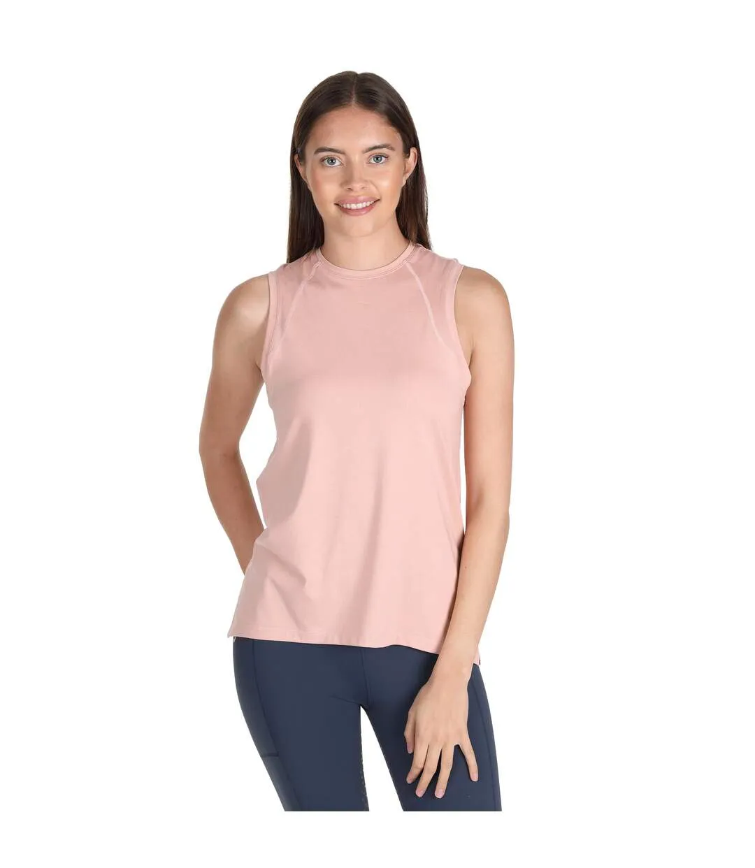 Womens/ladies vest top rose Aubrion